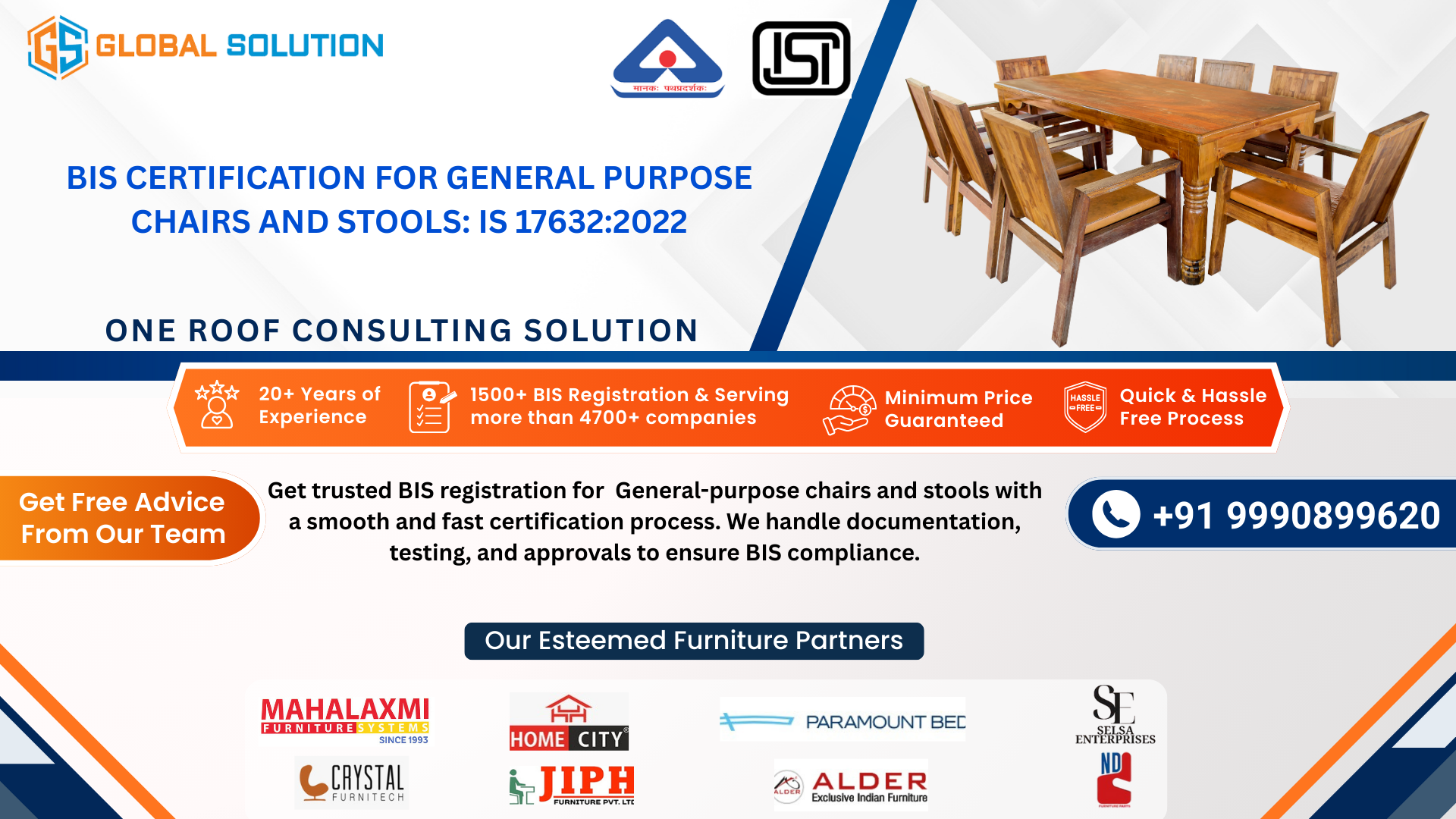 BIS Certification for general purpose chairs and stools