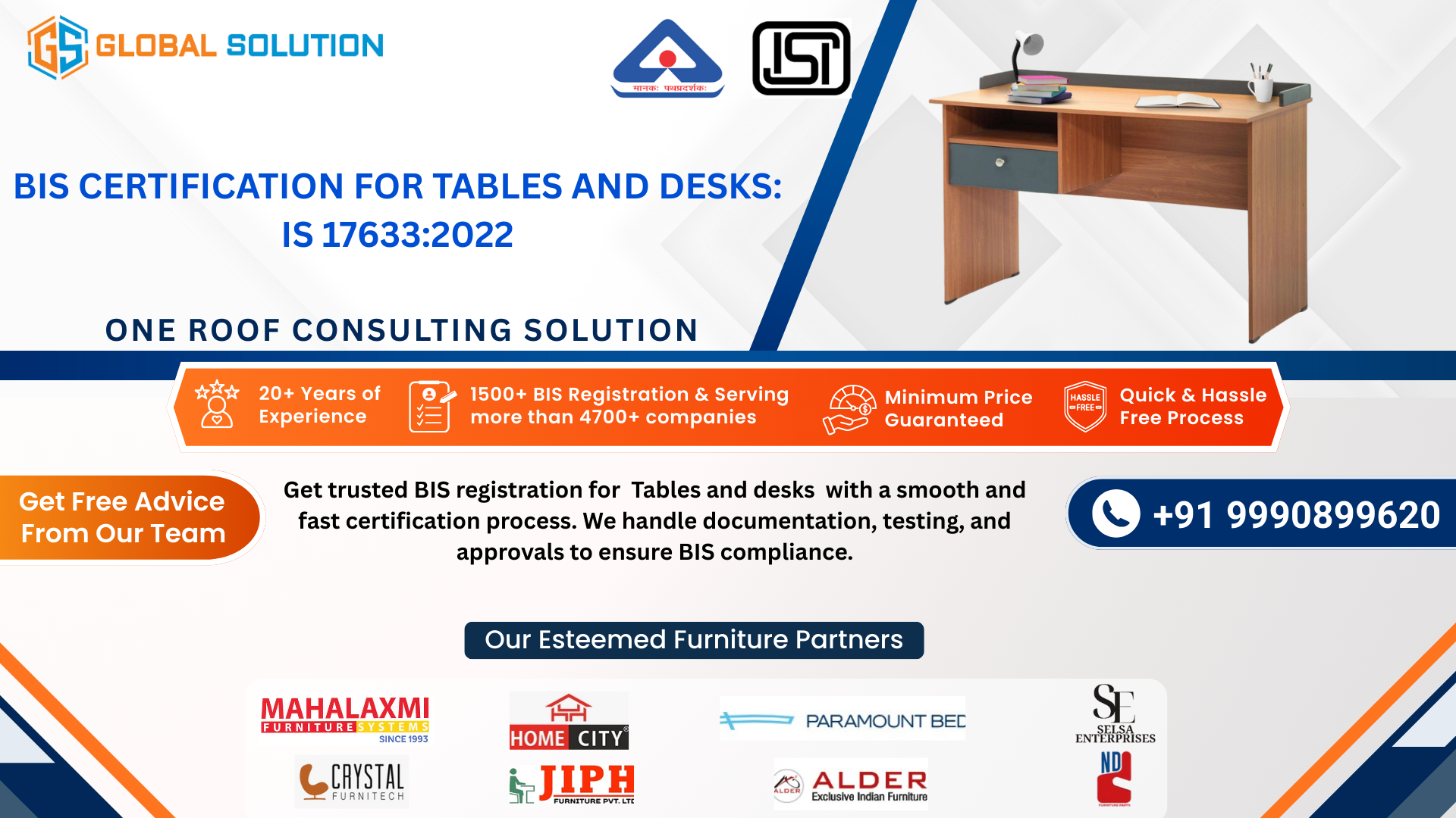 BIS Certification for Tables and Desks